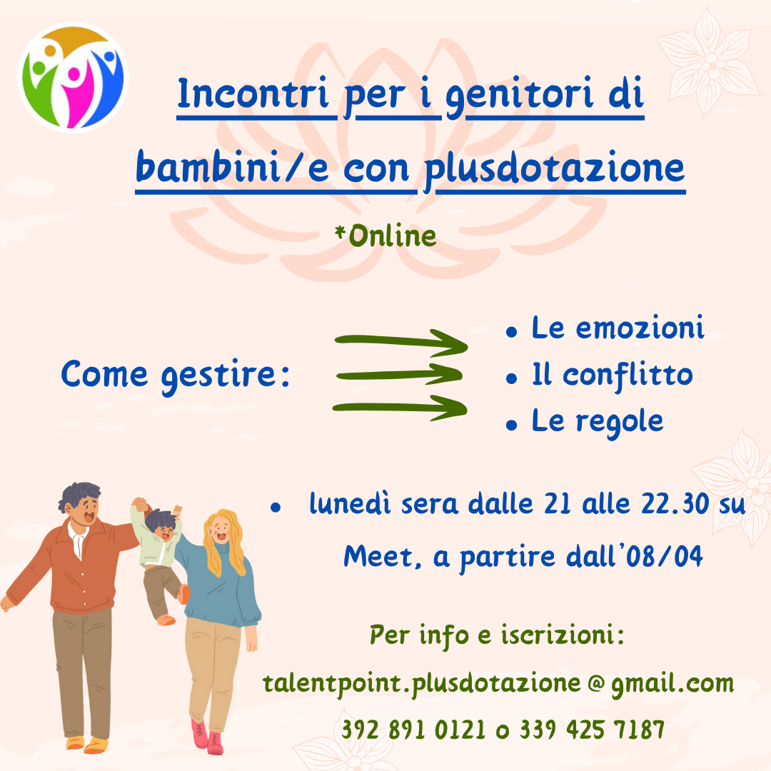 Al momento stai visualizzando Gifted Children: incontri per genitori
